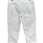 Nike Y2K Pants Womens M White Ripstop Cargo Capri Swoosh Logo Pockets Streetwear Photo 2