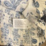 Agua Bendita x Target Coral Tie Faux Button Front Top Photo 4