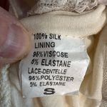 Giusy 100% Silk Cream White Blouse Italian Coquette Feminine Girly Romantic Lace Photo 6