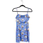 Aritzia  Sunday Best Spencer Dress Cowl-neck Blue Floral mini slip dress Photo 1