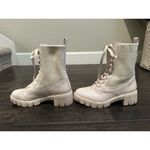 Qupid  Renley Lace Up Combat Boots Photo 9