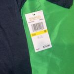 Michael Kors NWT MICHAEL by Cropped Navy Blue Logo T-Shirt size Medium Photo 3