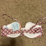 Shade & Shore NWT  Pink Patterned Bikini Top Photo 2
