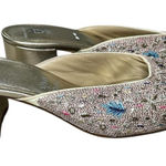 Fizzy Goblet x Payal Singhal Embellished Silver Block Heels mules NEW Size 40 Photo 0