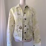 Jones Wear Vintage ‘00s  Sport Light Green & White Floral Print Cotton Jacket Photo 0
