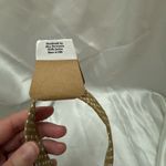 Handmade  Brown and White Polka Dot Wristlet Keychain with Light Brown Pompom Photo 5