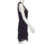 ALC Frank ALC black silk dress with pink flowers Photo 10