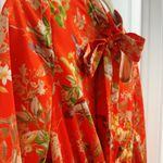 Forever 21 Bird with flower orange dress with neck bow tie Photo 8