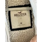 Hollister by A&F Women’s Puffer Vest Sherpa Fur Lined Pearl Size M Photo 4