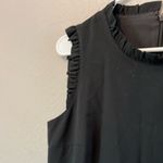 J.Crew  Black Ruffleneck suiting dress black, mini formal dress Photo 6