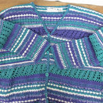 Ladies' Le Moda Vintage Knitted Cardigan Sweater Medium Green Photo 3