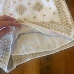 J.Crew  Ivory and Gold Shorts XL Photo 4