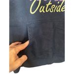 Port & Company Black Too Peopley Outside Hooded Pullover Sweatshirt Women Sz M Size M Photo 3