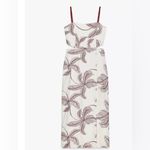 ZARA  embroidered cut out midi dress Photo 3