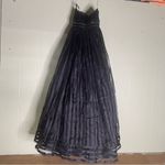 Rachel Allan Black Prom Gown Black Flowy Maxi Dress‎ 6920 Size 4 Photo 7