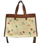 Coach Field Tote 30 Garden Floral Embroidery Shoulder Bag Photo 2
