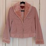 Corduroy and Faux Rabbit fur jacket Pink Size undefined Photo 0