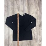 ALC Frank A.L.C. Women's Black Diamond Knit‎ V-Neck KSweater Long Sleeve Size M. Photo 4