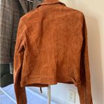 ASOS  Women's Suede Biker Jacket - Burnt Orange Photo 2