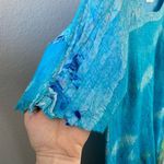 Art to Wear River Landscape Midi/Maxi Dress One of a Kind Lagenlook Handmade Blue Photo 2