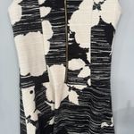 Apt. 9  Fit & Flare Sleeveless Women's Dress Women's Size Large Stretchy Black White Photo 9