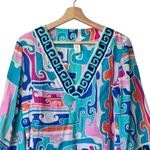 Trina Turk cascade Colorful Patterned caftan Tunic swim cover up Dress S Photo 1