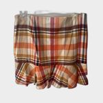 Trina Turk  NWT Madras Plaid Ruffle Wrap Mini Skirt Womens 10 Preppy Academia Photo 6