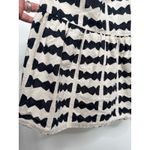 Bel Kazan Bow Print Maxi Dress Black White Ruffle Hem Boho Resort large Photo 8