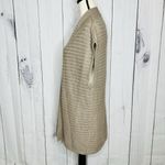 Chico's  Taupe and Silver Sleeveless Long Sweater Vest Size 1 Medium Photo 4