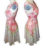 Unique Vintage NWOT  floral white pink and green dress size XS Photo 3