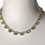 Charter Club  Silver Tone Jonq Pave Crystal Oval Necklace Photo 1