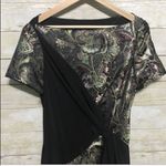 Custom asymmetrical metallic paisley special occasion formal cocktail dress 10 Photo 2