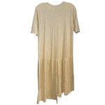 Wilt Anthropologie Cream asymmetrical Cotton Tshirt dress Lagen look boho Fall Size XL Photo 5