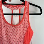 Lola by AFG Peach Geometric Athletic Racerback Dress Tennis Golf Sz Medium Orange Photo 4