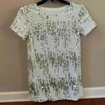 SheIn Sequin Tee Shirt Mini Dress Versatile Size Small Shift Dress Party MINT Photo 5