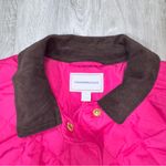 Charter Club Pink Quilted Jacket with Brown Trim M Photo 1