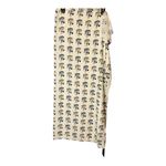 Lucky & Blessed Women’s Cream Horse Scarf 42x42 Inches NWT‎ Brown Photo 3