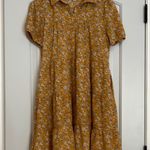 Monteau Cream Puff Sleeve Midi Sundress with Peter Pan Collar Photo 0