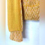 BKE  M Textured Pullover Long Sleeved Yellow Gold Knit Top Photo 3