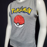 Pokémon Pokèmon Gray Pokèball Logo Tank Top (S) Photo 0