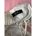 Akira PRETTY AND CLASSY MINI DRESS WITH RHINESTONE BODY WHITE Photo 6