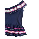 Lilly Pulitzer  Striped Ruffle Asymmetrical Top Size Small Photo 2