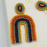 C&C California NEW  | Multicolor Southwest Rainbow Hand Beaded Statement Earrings Photo 2