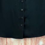 Kate Hill  Black Sleeveless Silk Button Front Blouse Photo 3