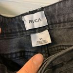 RVCA 31 Black Distressed Capris Cropped Pant Photo 3