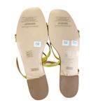 LK Bennett Revelle Lime London Sandals 41 US 10 Strappy Green Leather Flats Shoe Photo 6