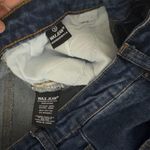 Wax Jean Y2K Wax Jeans Mini Skirt Distressed Ripped Stretch Denim Blue Size S 28 Grunge Photo 4