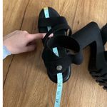 Steve Madden Madden NYC Black Platform Sandals Size 7 Photo 6