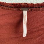 Free People Ruffle Bottom Textured Dress Curtain Stripe Small Photo 6