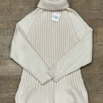 Altar'd State ALTAR’D STATE Ivory Ribbed Knit Turtleneck Sweater Photo 0